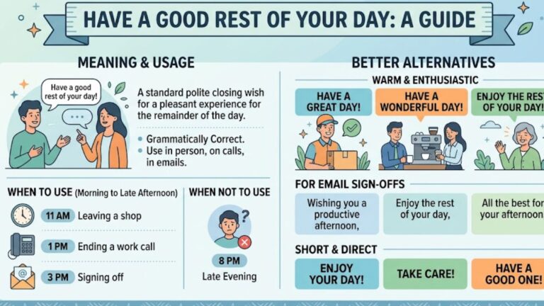 have a good rest of your day